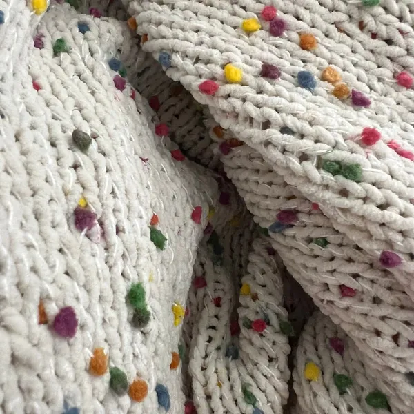 Seven 7 Chunky‎ Popcorn Confetti Rainbow Color Long Sleeve Sweater Size Small - Image 3