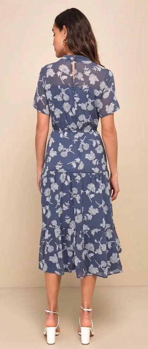 Lulus Floral Midi Dress - Image 2