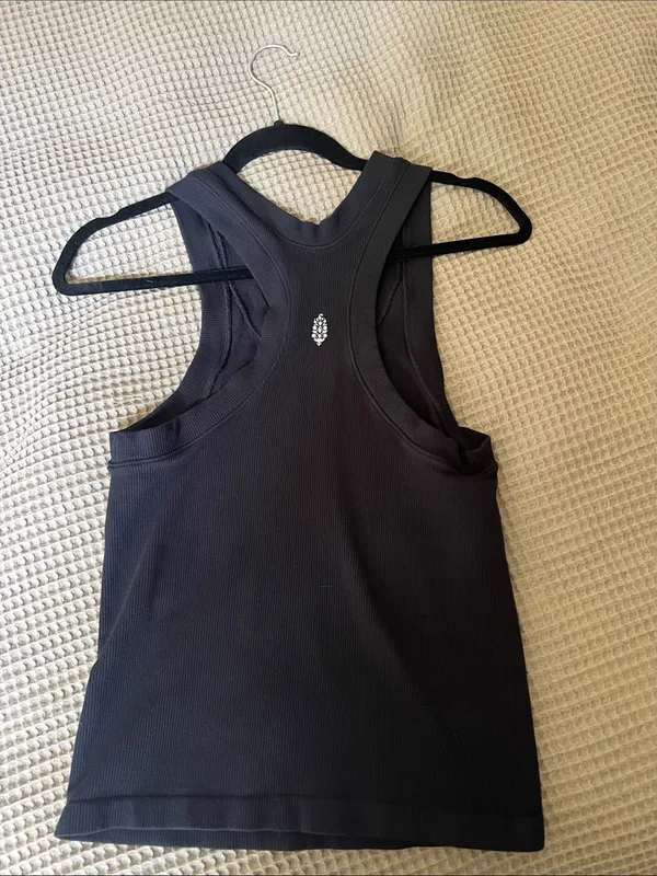 FP Movement by Free People Black Ribbed Tank - Image 3