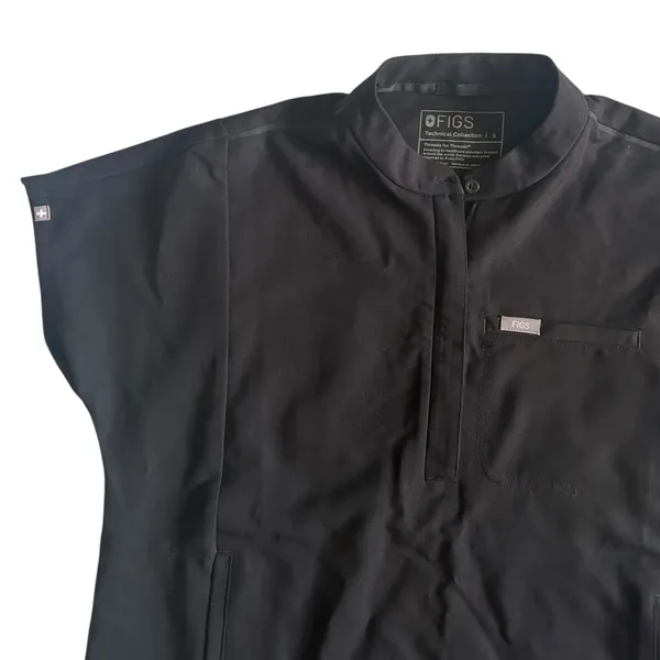 Figs Montex Zipper Scrub Top Black Size Women’s Small - Image 8