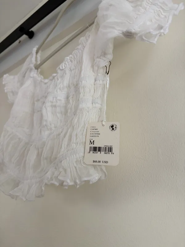 Free People White Crop Top - Image 2