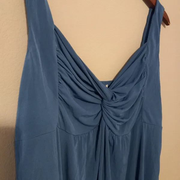 Maurices 2X Twist Top Front Stretchy Tank Top in Teal Plus - Image 11