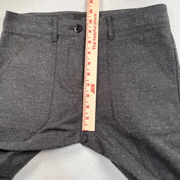 J Crew Pants Women 8P Gray Ankle Zip Slim Fit Mid Rise Office Business Casual - Image 4