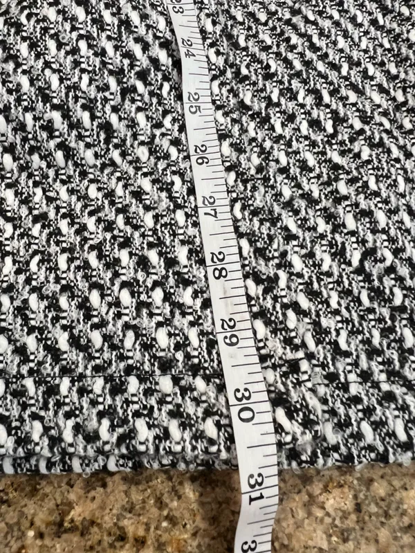 Commense Button Front Tweed Maxi Skirt Black White Small NWT Sold Out - Image 10