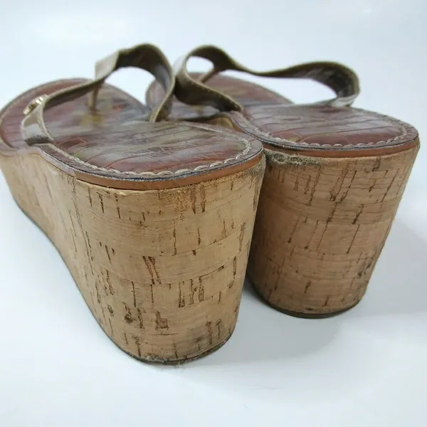 SAM EDELMAN Romy‎ 6.5M Thong Wedge Sandal - Image 5
