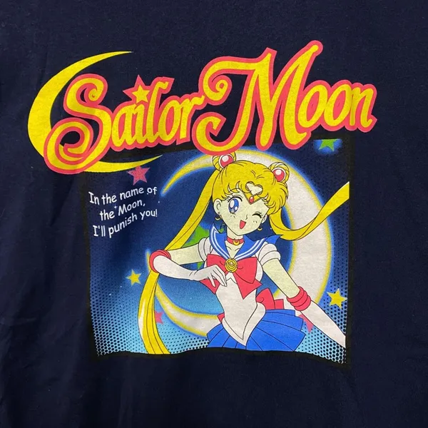 Sailor Moon Anime Navy Blue Tshirt size Extra Large - Image 3