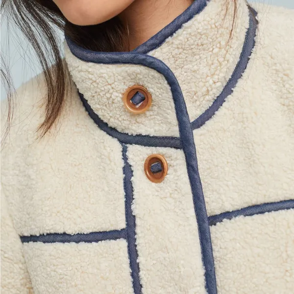 Anthropologie By  Piped Sherpa Jacket - Image 3