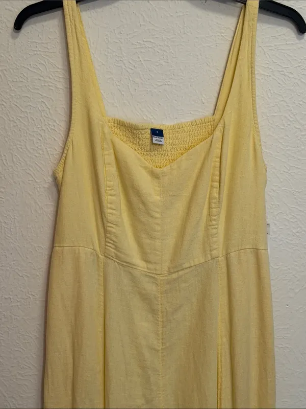 🌼🌼🌼BOGOHO🌼🌼🌼Old Navy Yellow Sleeveless Summer Dress-Small - Image 2