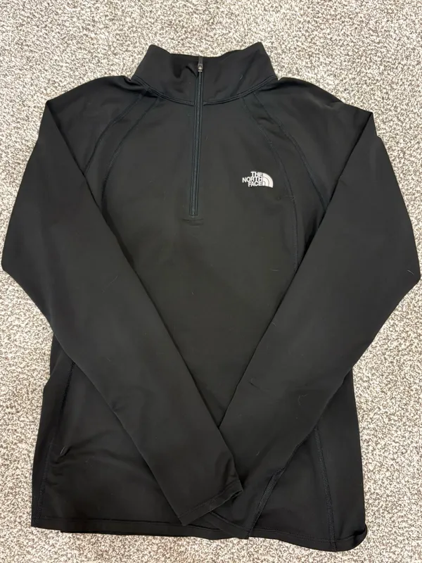 The North Face Women’s Flex Slim 1/4 Zip Black Pullover - Image 3