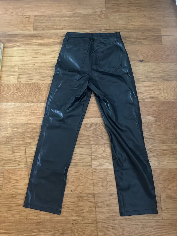 Abercrombie Vegan Leather 90s Pants - Image 4
