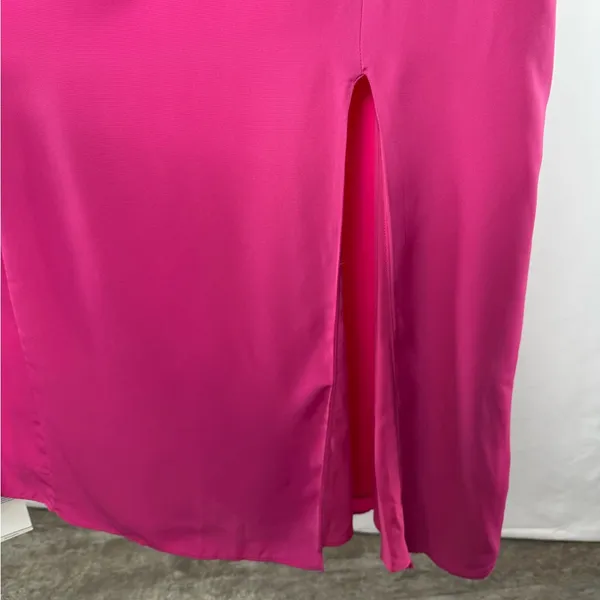 NWT Abercrombie & Fitch Slip Midi‎ Dress in Pink Size Extra Large Tall - Image 3