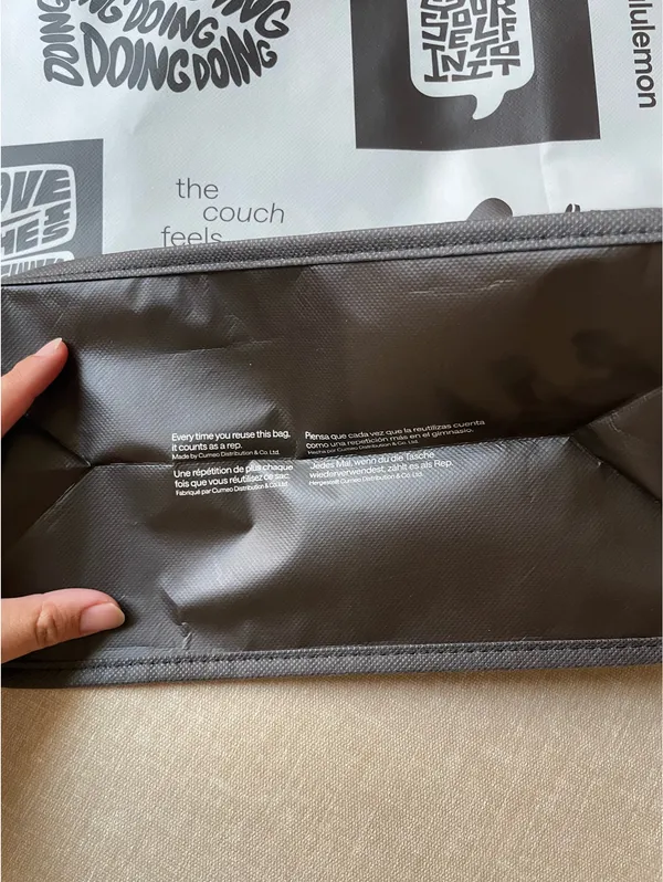 Lululemon Shopping Reusable Tote Bag Large - Image 8