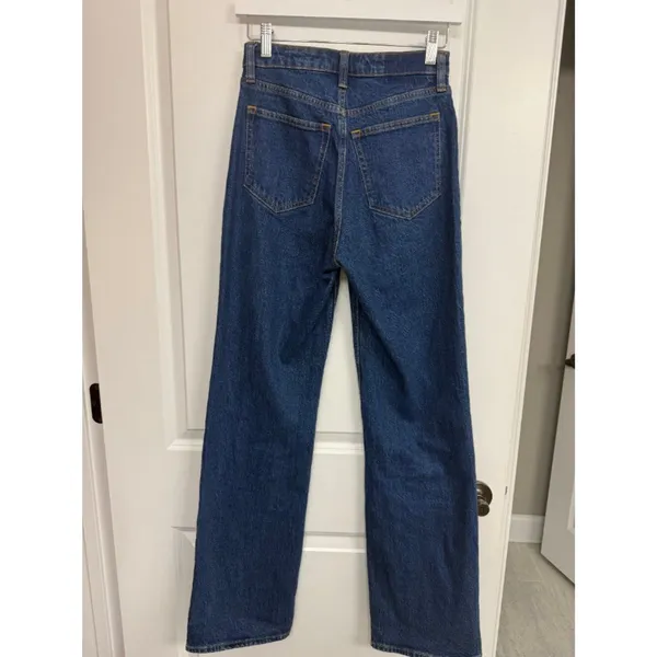 Abercrombie High Rise 90s Relaxed Jeans 25 Long Dark Wash - Image 5