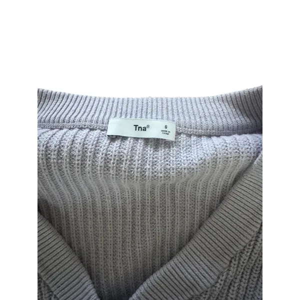Tna Crew Neck Ribbed Knit Sweater‎ Lavender Size S Purple - Image 3