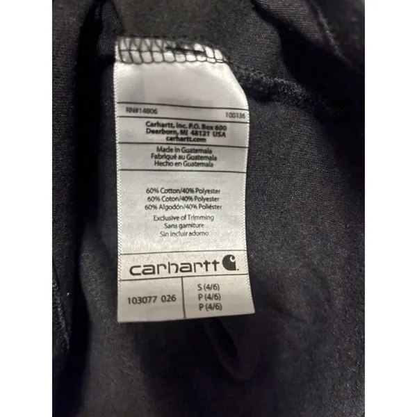 Grey Small Scoop Neck Carhartt Womens T shirt. - Image 4