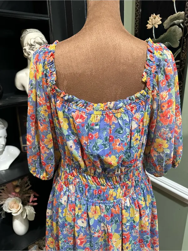 Vince Camuto Floral Puff Sleeve Mini Dress – Size 10 - Image 7
