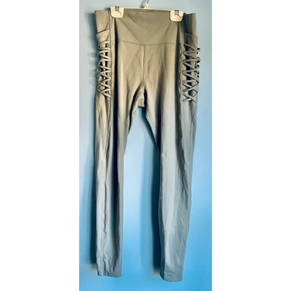 All In Motion Yoga Pants Full Length Sage Green XL Activewear - Image 2
