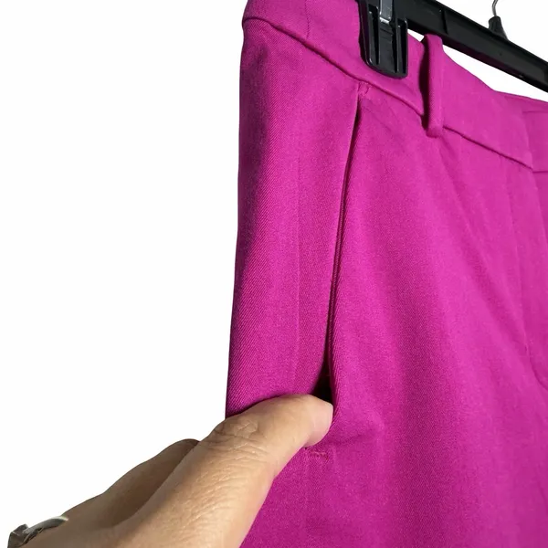 J.Crew‎ Kallie Pant Womens 8 Fuchsia Hot Pink Straight Ankle Career Stretch NWT - Image 7