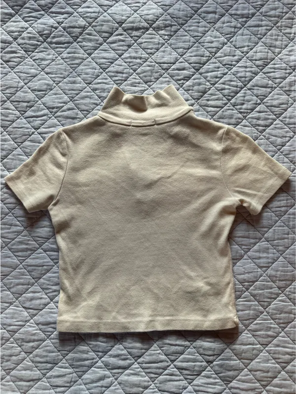 brandy melville white quarter top - Image 3