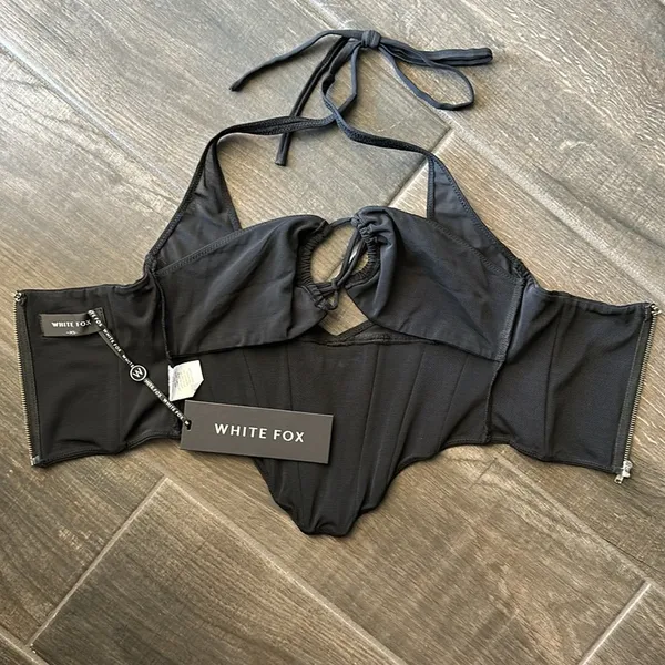 White Fox Boutique Love to Love Mesh Bustier - Image 6