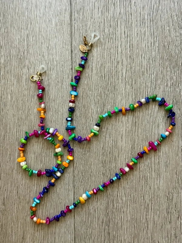 ZARA Multicolor Beaded Sunglass Chain - Image 3