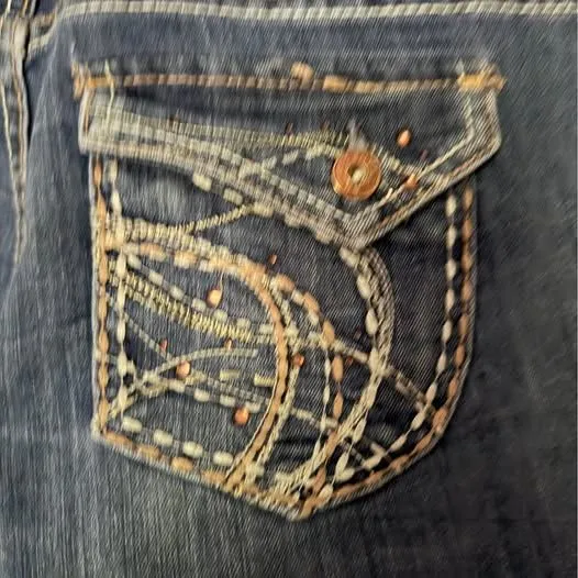 Ariya Jeans Embellished Flare - Size 13/14 Women's Ariya Jeans Y2K embroidered - Image 7