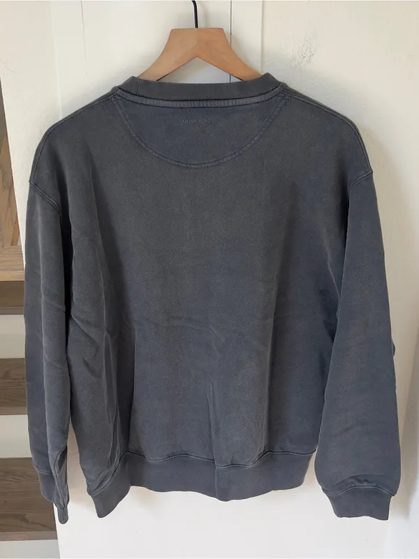 Anine Bing Ramona Sweatshirt University of Dallas in Washed Black NWT - Image 3