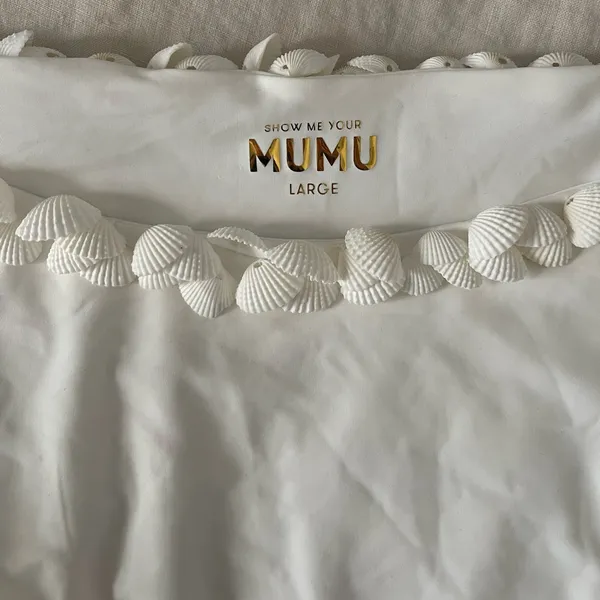 Show Me Your Mumu Seychelles Bottoms Size Large white shells mermaid swim NWOT - Image 5