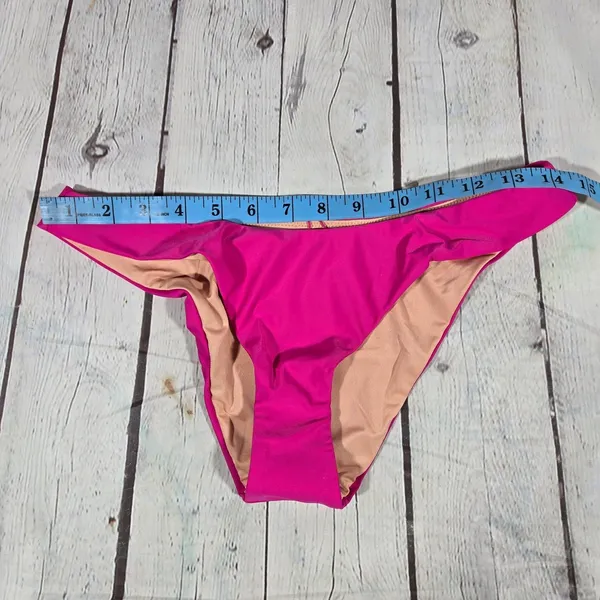 J. Crew Curved-waist cheeky‎ bikini bottom Radiant Fuchsia S NWT - Image 8