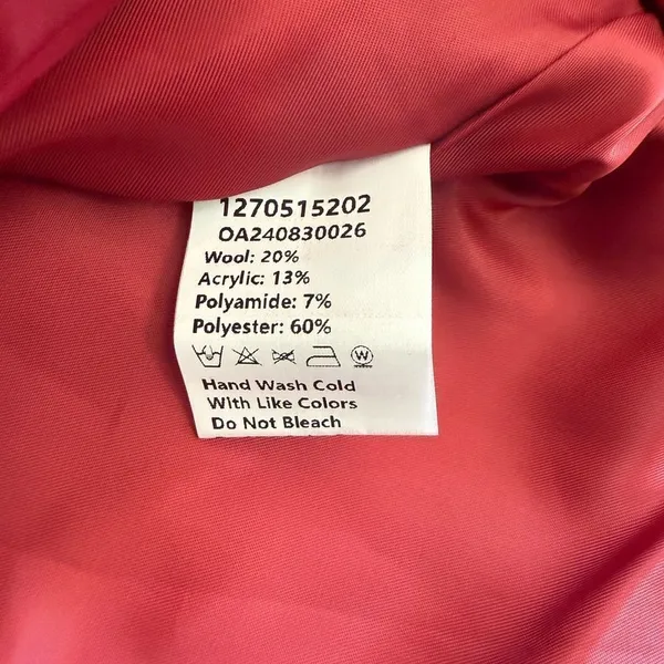 Commense Women's Oversized Blazer Coat Red Medium NWT IN PACKAGE - Image 5