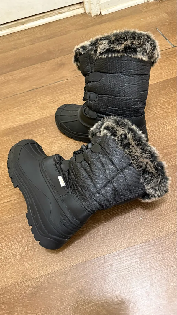 Apres By Lamo Women's Telluride Lace Up Snow Boots Black Size 10 - Image 5