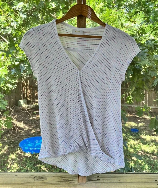 Anthropologie Maeve Leila Wrap Top Size M - Image 5