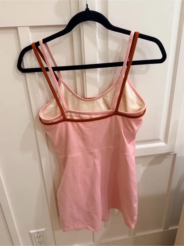 Pink/ Striped Set Active Romper - Image 3