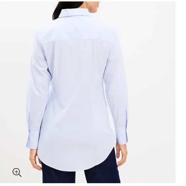 LOFT Light Blue Button-Down Shirt - Image 3