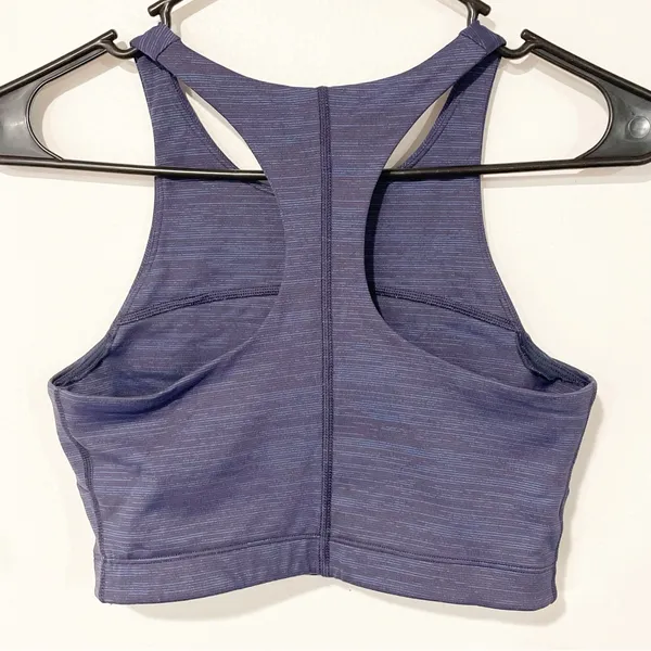 Outdoor Voices Size XS Move Free Crop Top‎ Blue Longline Sports Bra - Image 4