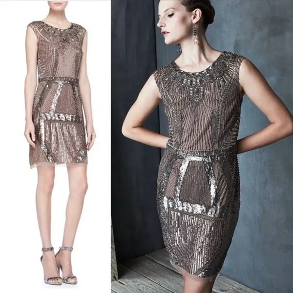 Aidan Mattox beaded cocktail dress - Image 4