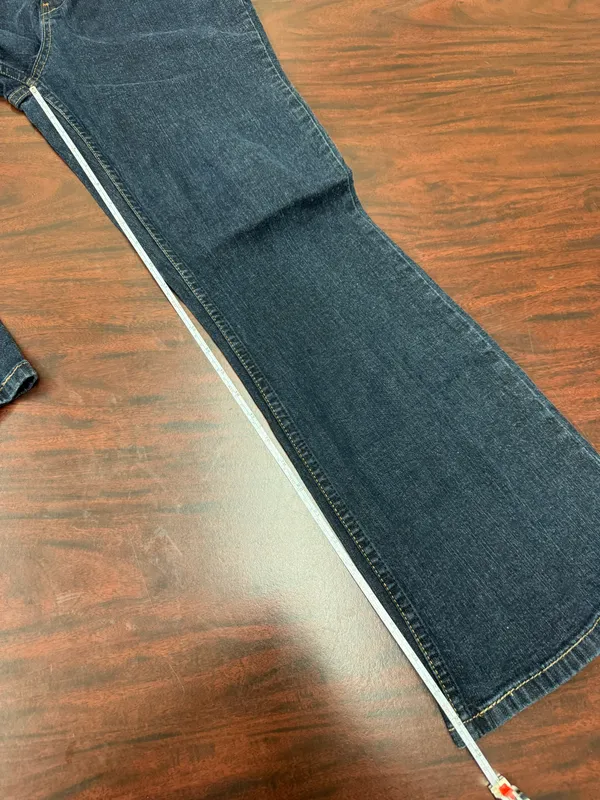 Levi's Signature At Waist Bootcut Dark Wash Denim Jeans Size 10 Short - Image 7