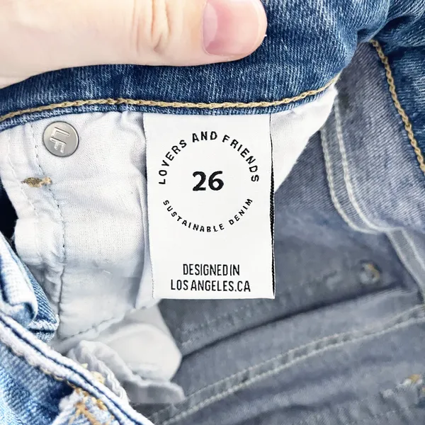 Lovers + Friends Ricky Low Rise Skinny Jeans Walk of Fame Star Print Y2K Indie - Image 10