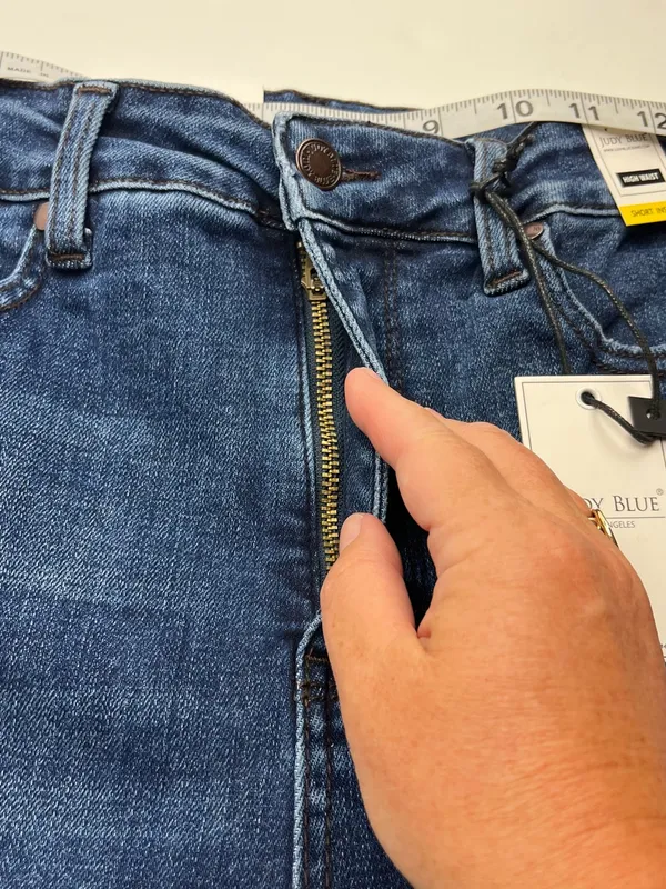 Judy Blue Boot Cut Dark Blue Denim Jean Womens Size 9 / 29 Short Inseam NEW - Image 12