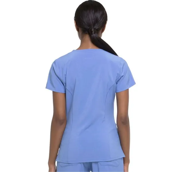 Dickies EDS Essentials Women's V-Neck Ciel Sz XXS Top - Image 3