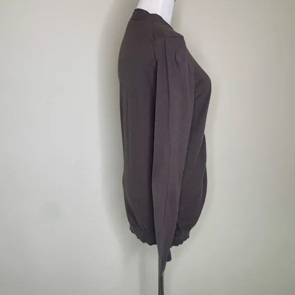 Loft Brown Button Front Cardigan Sz Medium - Image 4