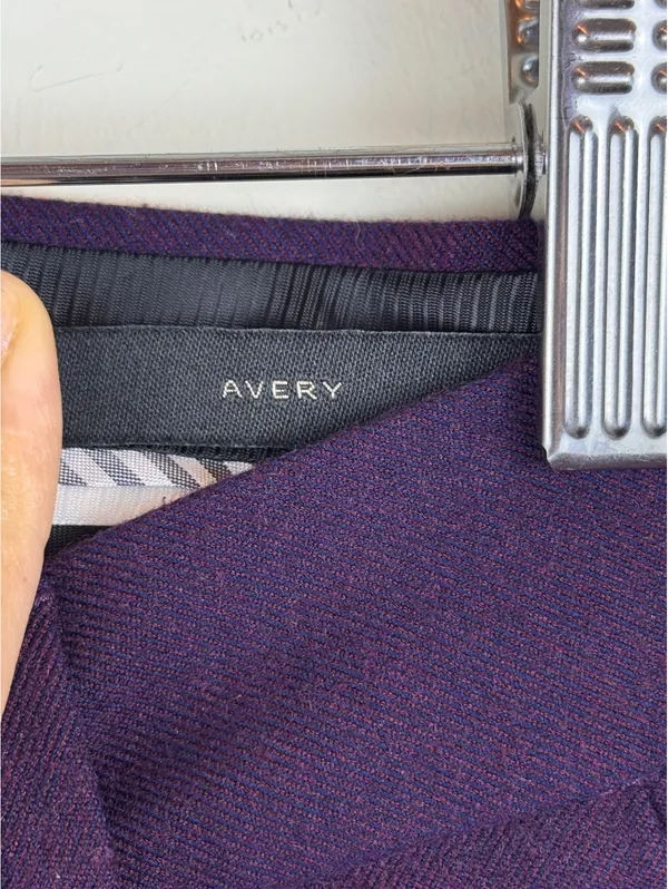 Banana Republic Avery Pants Purple Petite 2 Straight Leg Career Trousers - Image 4