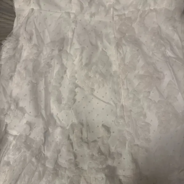 Selfie Leslie Women’s Large One Shoulder White Mini Lace Dress NWT - Image 9