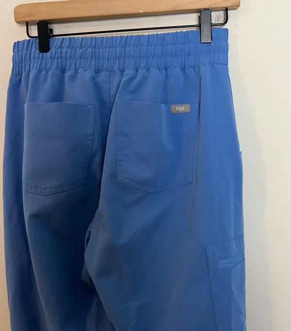 - High Waisted Zamora Jogger Scrub Pants Ceil Blue Tall Doctor Nurse Medical - Image 5