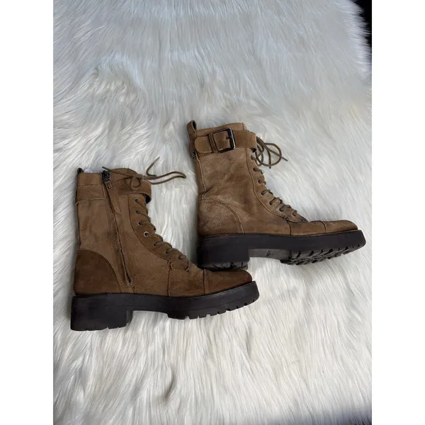 Sam Edelman Brown Suede Junip Combat Boots - Image 7