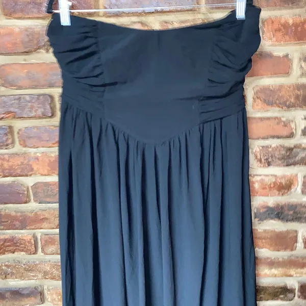 NWOT Lulu's Luxe Favorite Black Strapless Ruched Maxi Dress Women's Size XL - Image 4