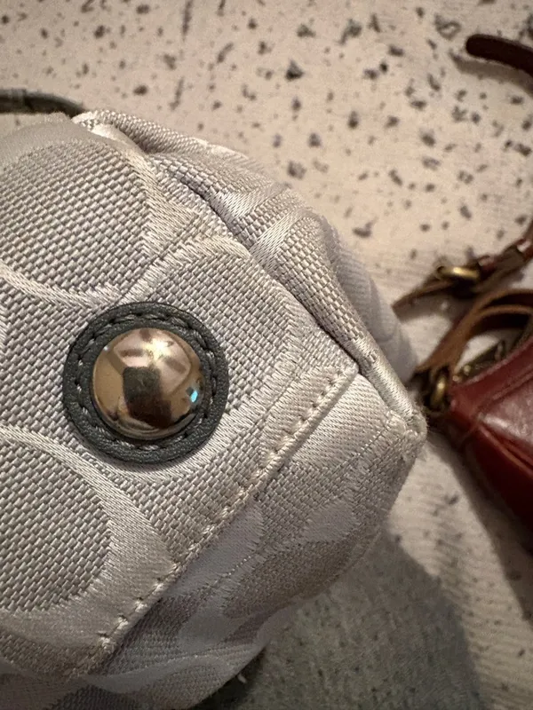COACH Brooke Jacquard‎ Satchel Handbag Gray J1072-F15533 - Image 9