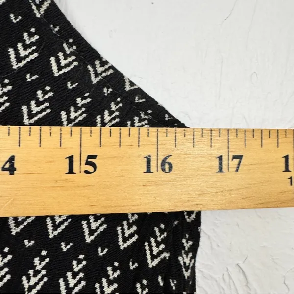Lulus Black White Printed Tiered Romper Womens S Beachy Casual Summer Sleeveless - Image 4