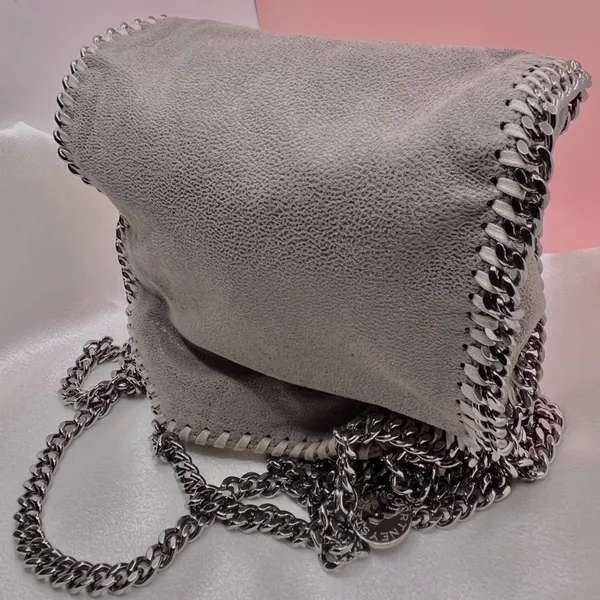 Authentic Stella McCartney Falabella Mini Tote in classic grey - Image 10