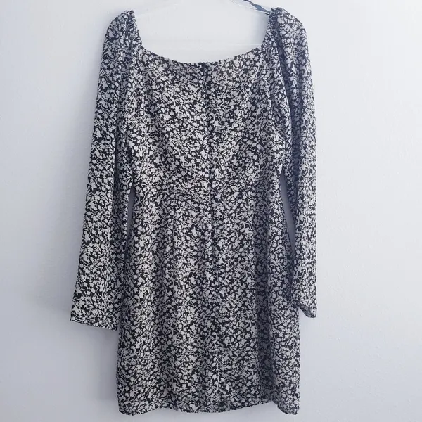 Lulu's Floral Long Sleeve Square Neckline Mini Dress - Image 7